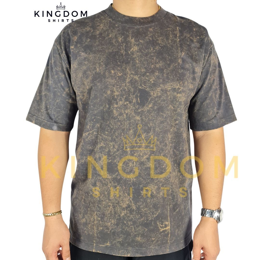Charcoal Acid Washed Pro-club Inspired Shirt