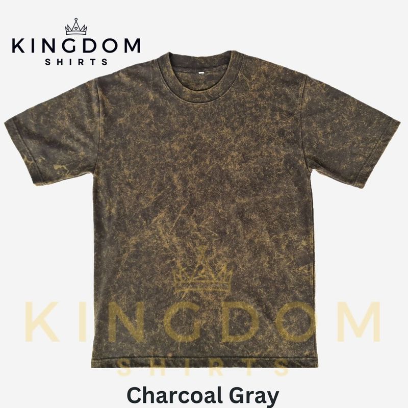 Charcoal Acid Washed Pro-club Inspired Shirt