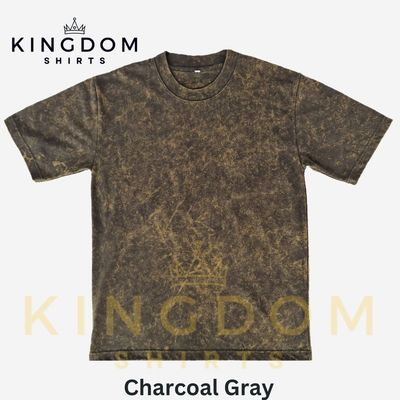 Charcoal Acid Washed Pro-club Inspired Shirt