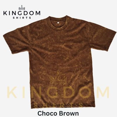 Brown Acid Washed Pro-club Inspired Shirt