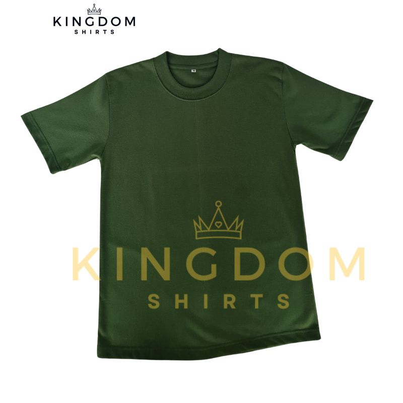 WHOLESALE!! MOSS GREEN Plain Pro-club Inspired Shirt