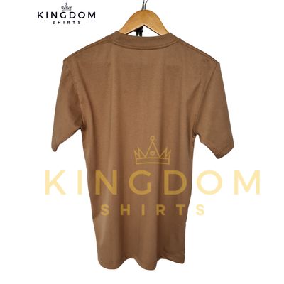 WHOLESALE!!! Mocha Plain Pro-club Inspired Shirt