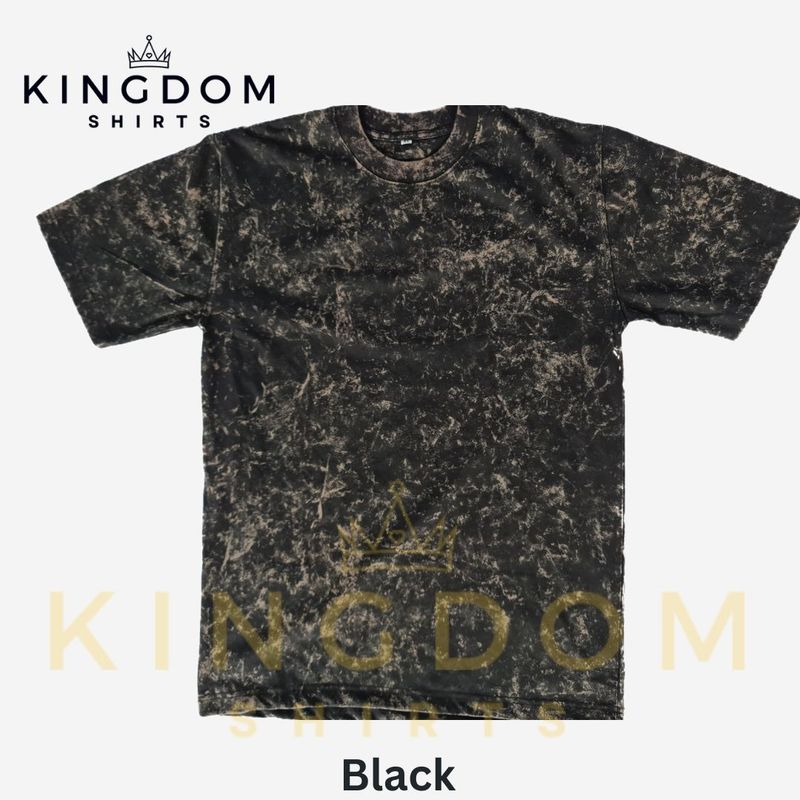 Black Acid Washed Pro-club Inspired Shirt