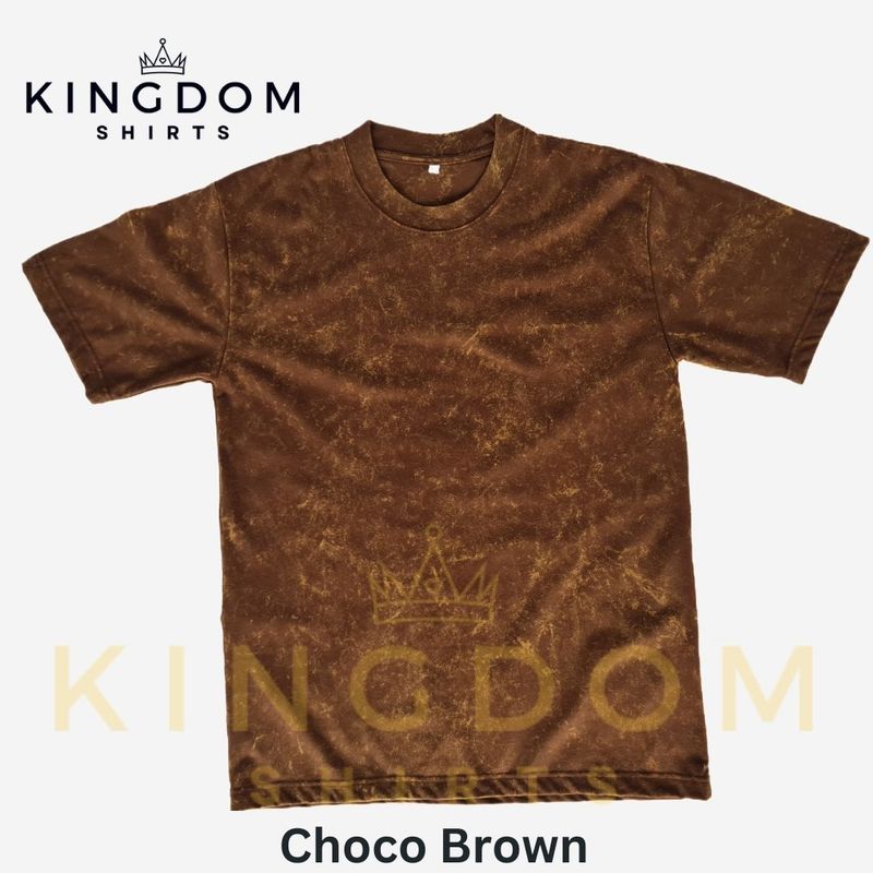 Brown Acid Washed Pro-club Inspired Shirt