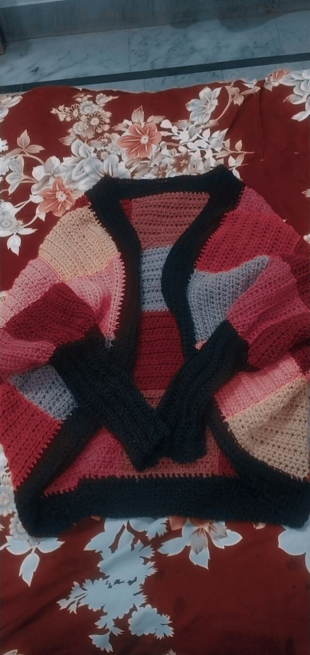 Handmade granny square shrug cardigan