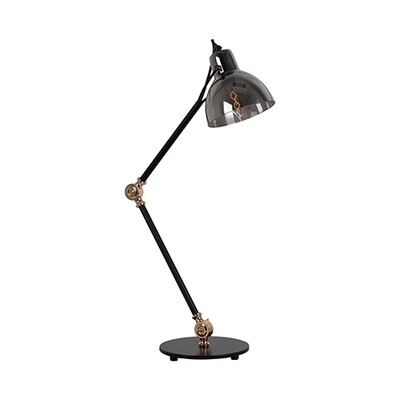 Siena Adjustable T/Lamp 180mm Black/Smokey