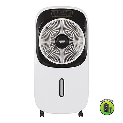 Rechargeable Portable Mist Fan with LED Emergency Light