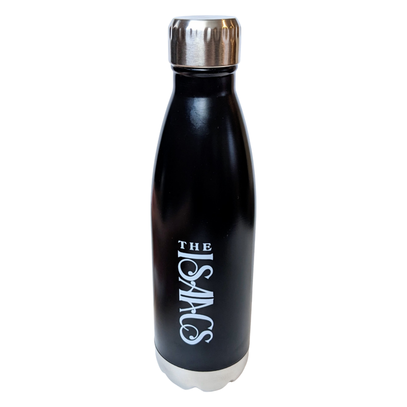The Isaacs Stainless Steel Logo Water Bottle