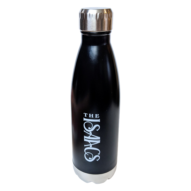 The Isaacs Stainless Steel Logo Water Bottle