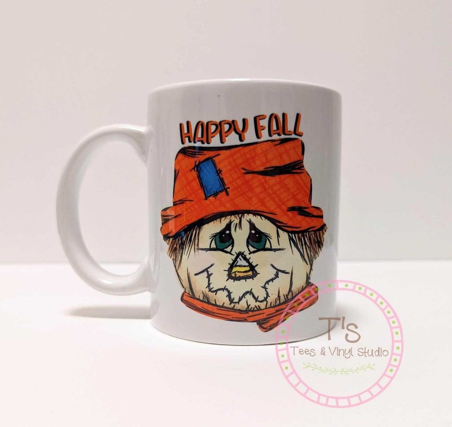 Happy Fall Scarecrow Mug