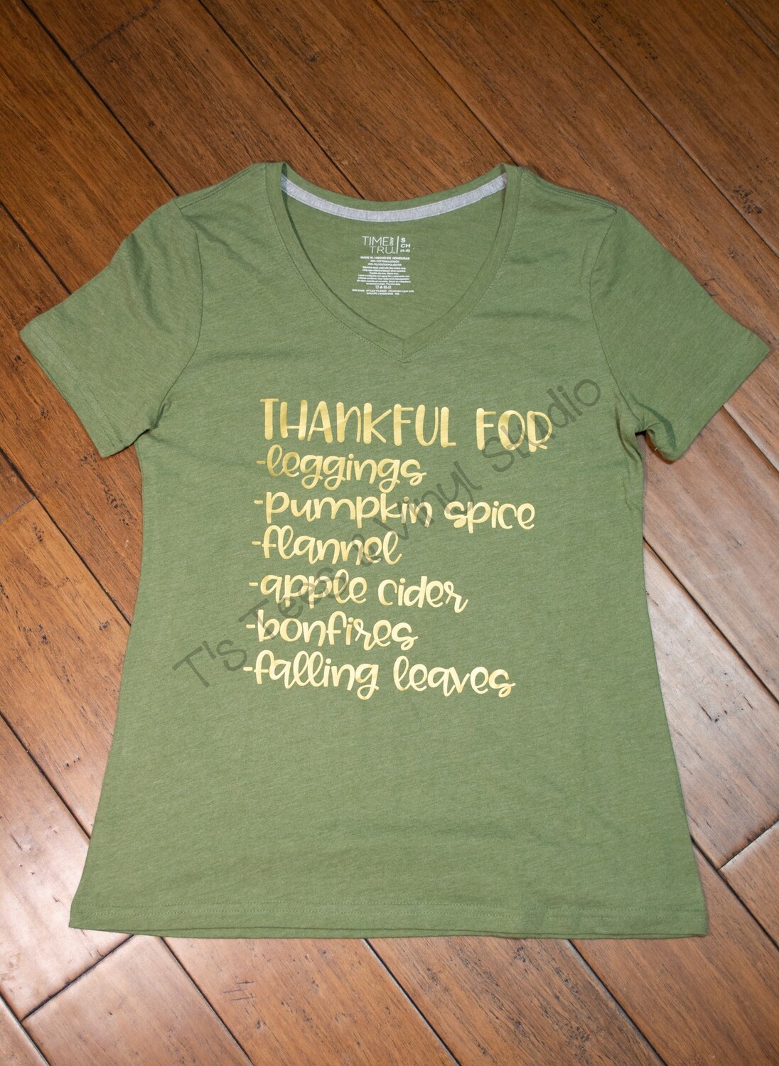 Small Thankful For T-Shirt