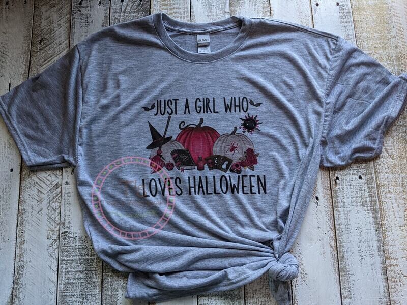 XL - Just A Girl Who Loves Halloween T-Shirt