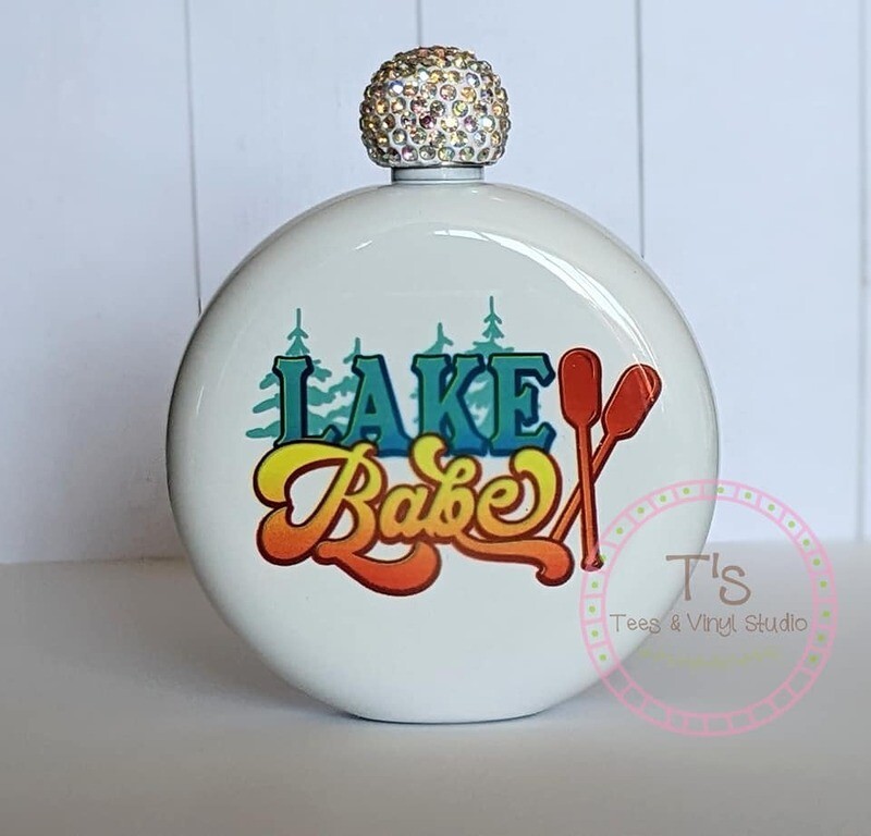 Lake Babe Bling Flask