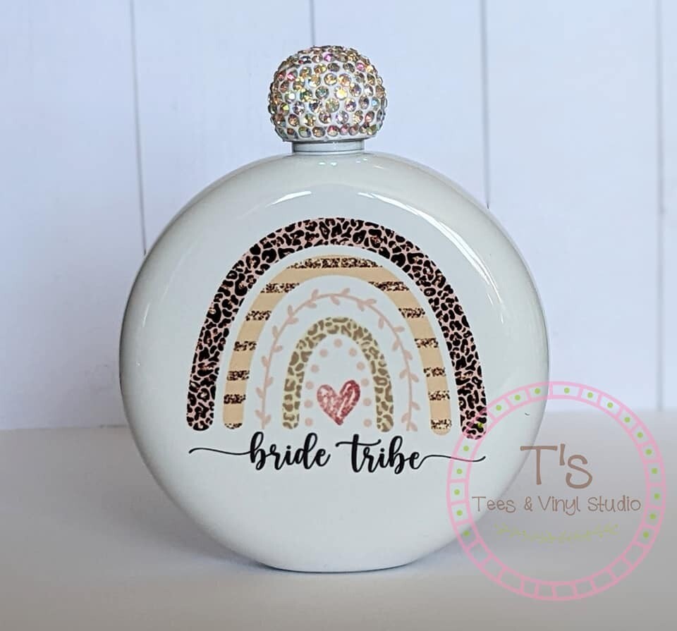 Bride Tribe Bling Flask