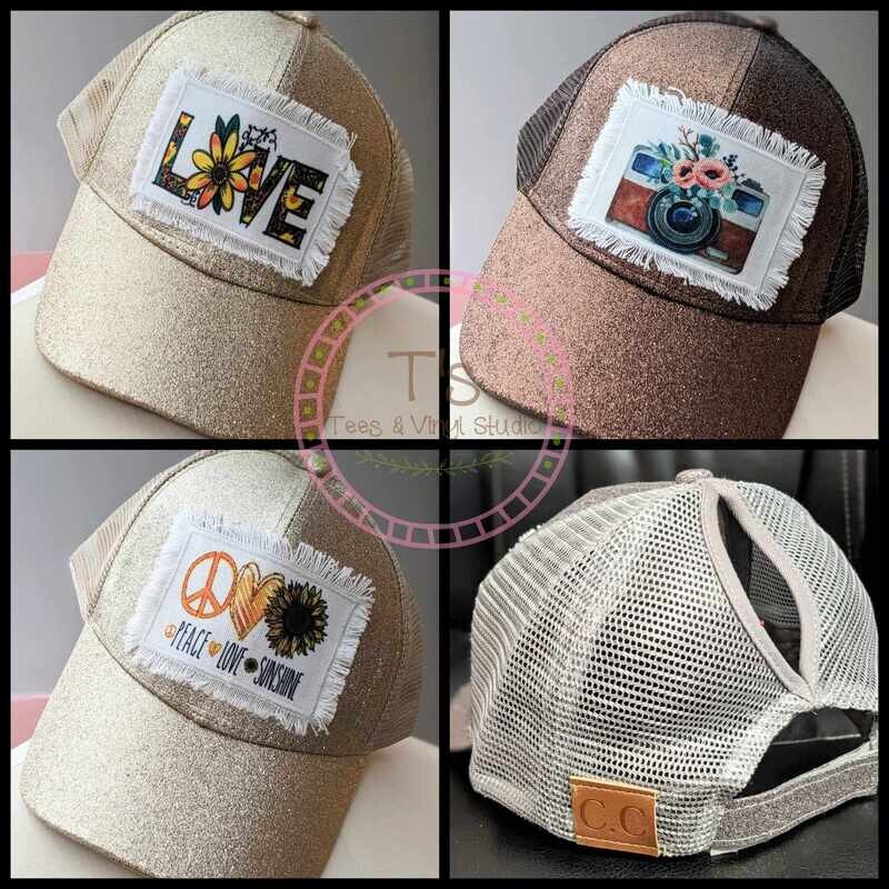 Ponytail Patch Hats - Only *ONE* Of Each!