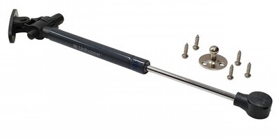 Unihopper Soft Close Gas Lift – Black Cabinet Strut with Adjustable Force (60N–150N, 252mm Open Length)