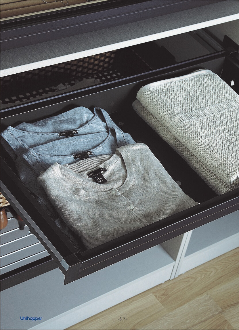 Soft Closing Steel Storage Basket for Cabinet