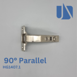 Unihopper 90° Degree Parallel soft close clip on 3D safety hinge (plate sold separately)