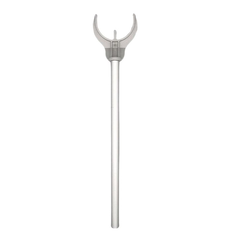 Cabinet leg adjuster tool for MULTILEG legs – aluminium handle with forked head