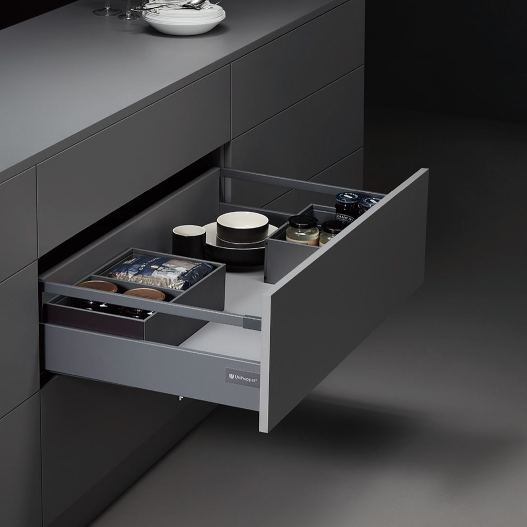 Magic Box with side rails in a kitchen