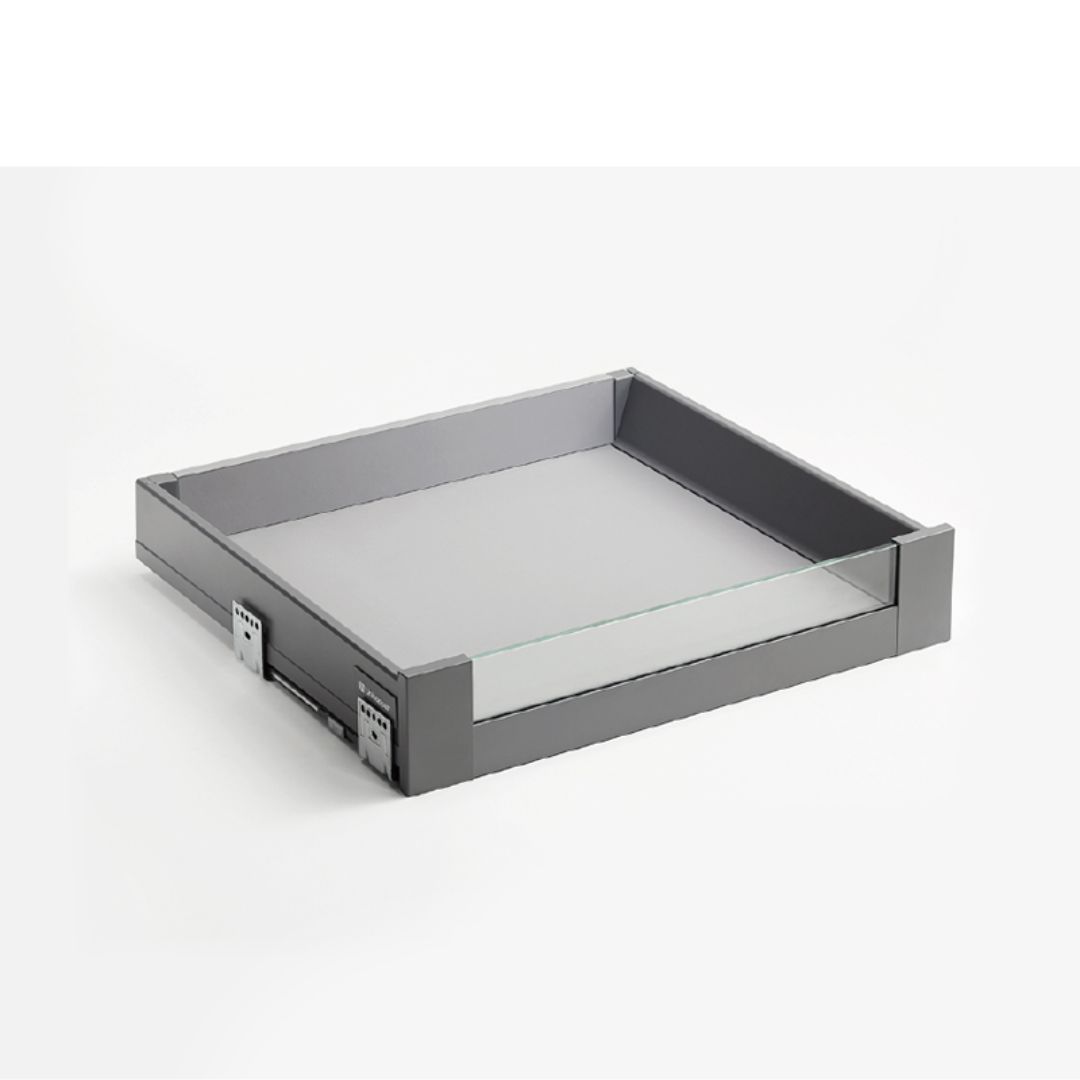 Magic Box inner drawer front panel for glass front W1200mm (Dark Grey)