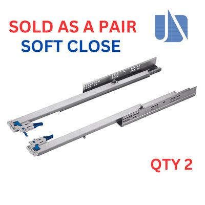 Full Extension SC Undermount Runners  with 3D Clips