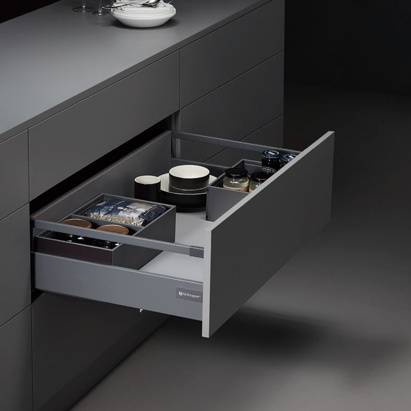 Magic Box with side rails in a kitchen