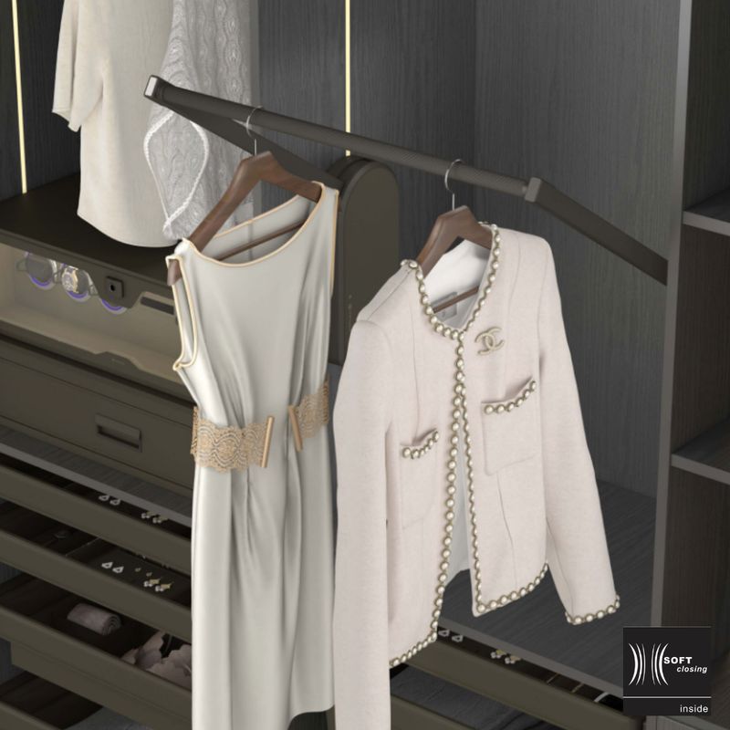 Unihopper Leka Electric Wardrobe Lift in Wardrobe