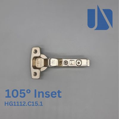 Unihopper 105 Inset. Soft Close Clip on 3D Safety Hinge  (plate sold separately)