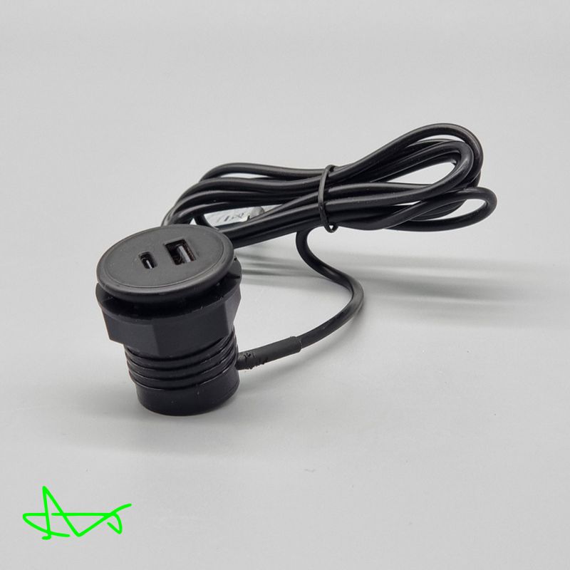 Embedded USB Charger with USB Port &amp; Type C