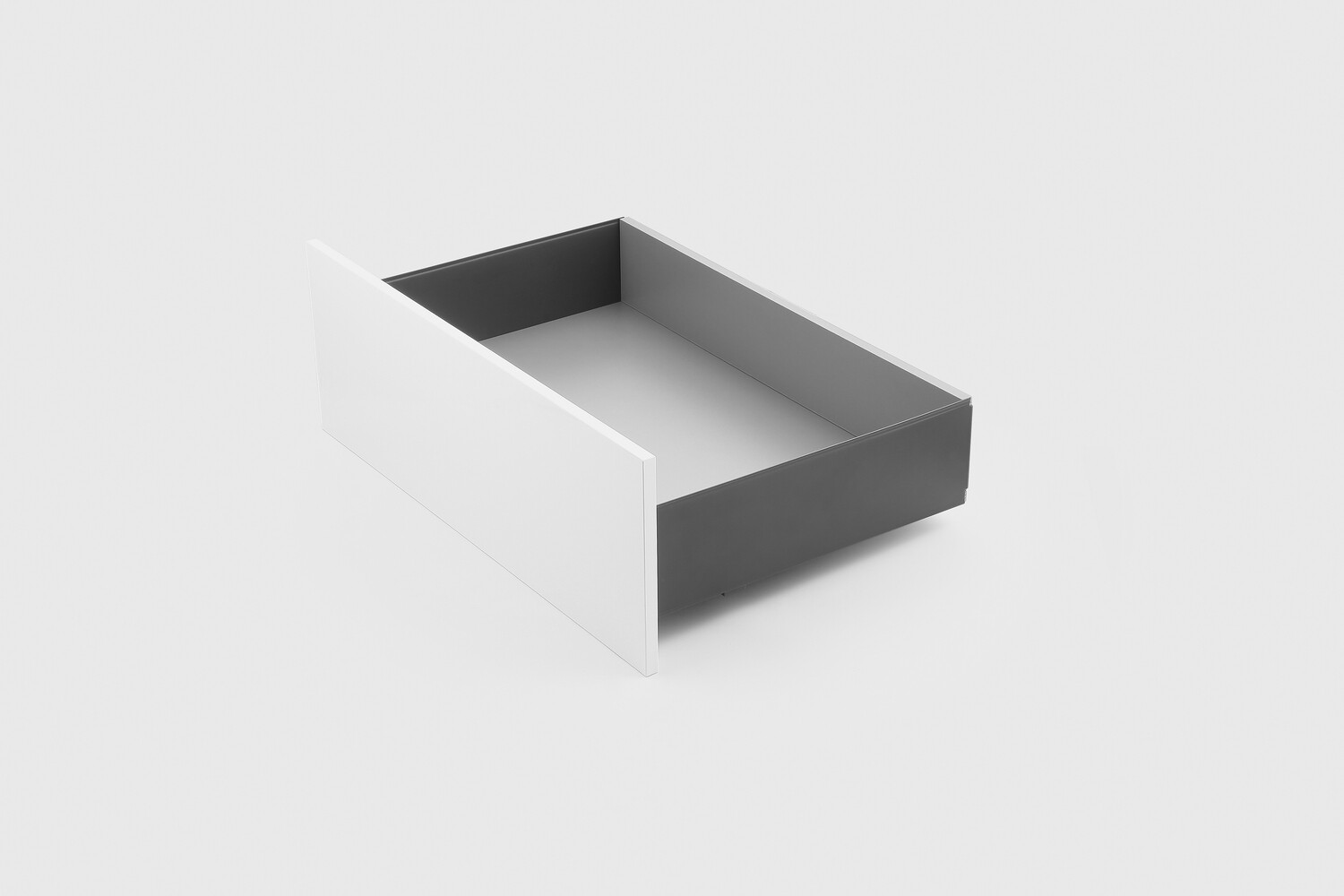 Unihopper Superslim Cobox drawer with soft-close undermount slides and 2mm steel sides