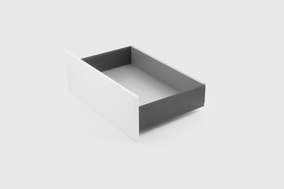Unihopper Superslim Cobox drawer with soft-close undermount slides and 2mm steel sides