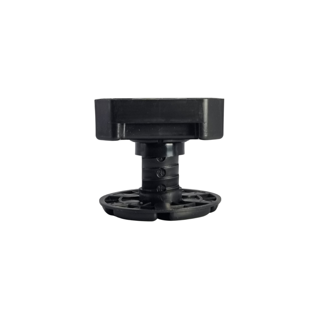 Black adjustable cabinet legs MULTILEG – 50–195mm, 450kg load