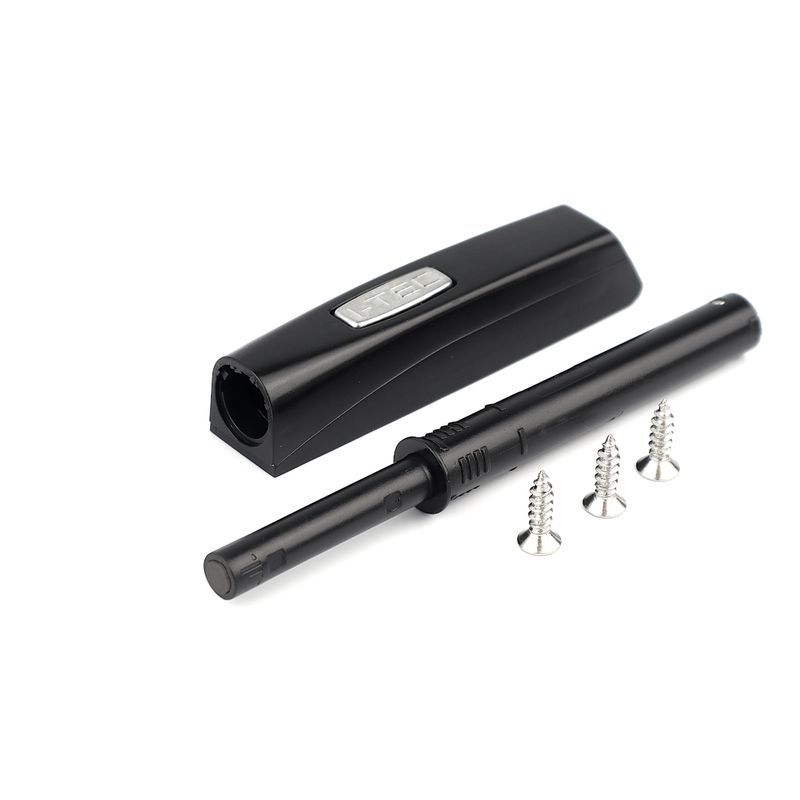 ITEC T5 STRONG Buffer Push Catch – Black | Mounting Plate &amp; Screws Included