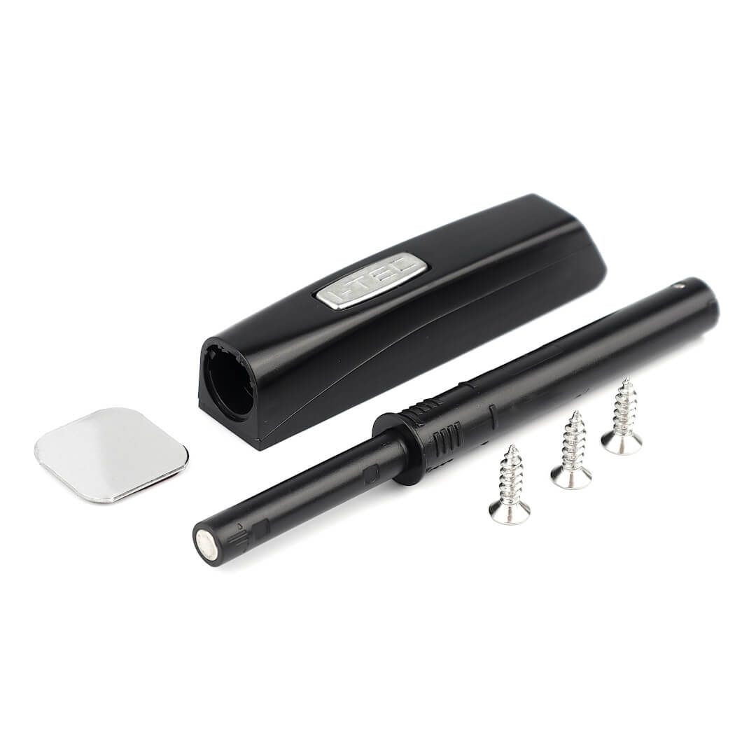 ITEC T5 STRONG Magnetic Push Catch – Black | Mounting Kit &amp; Screws Included