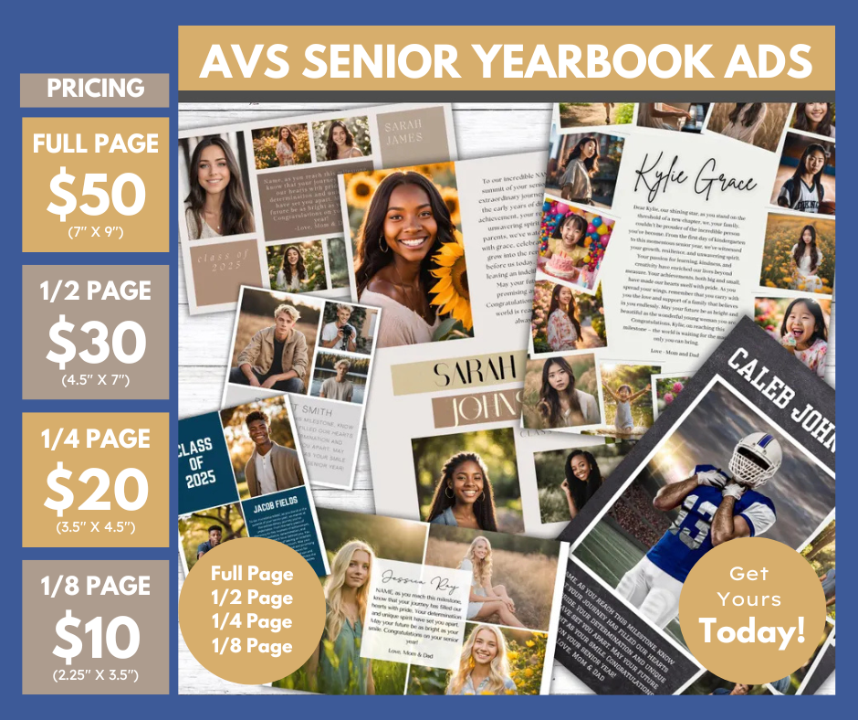 AVS YEARBOOK 1/8 Page AD