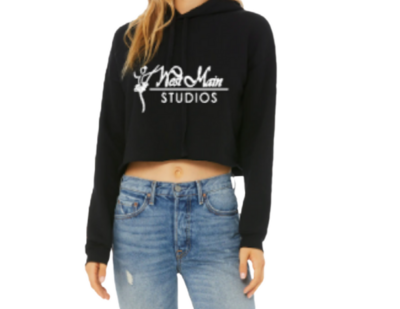 Cropped Black Hoodie/Sweatshirt