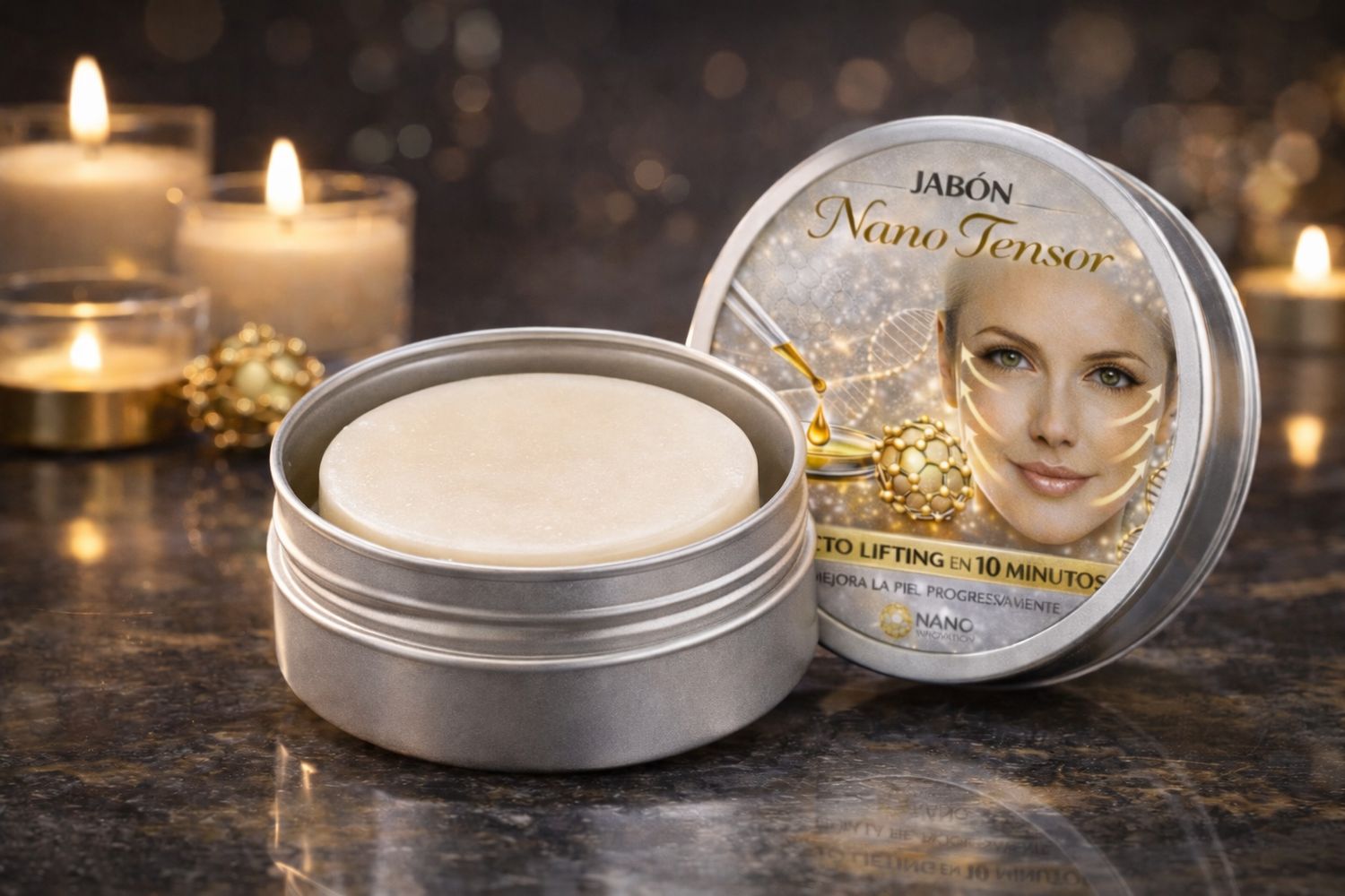 PARA FRENAR EL DAÑO DIARIO:    Jabón Nano Tensor PRODUCTO PARTE DEL PROTOCOLO DE REJUVENECIMIENTO CUTANEO.
