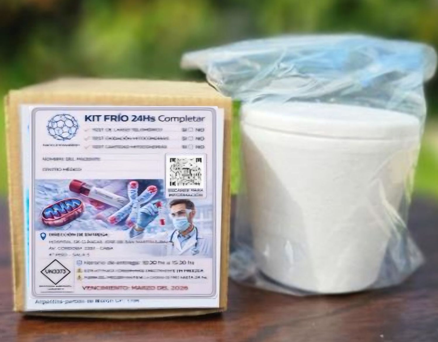 PARA TRANSPORTAR LA MUESTRA  KIT FRIO 24 HS