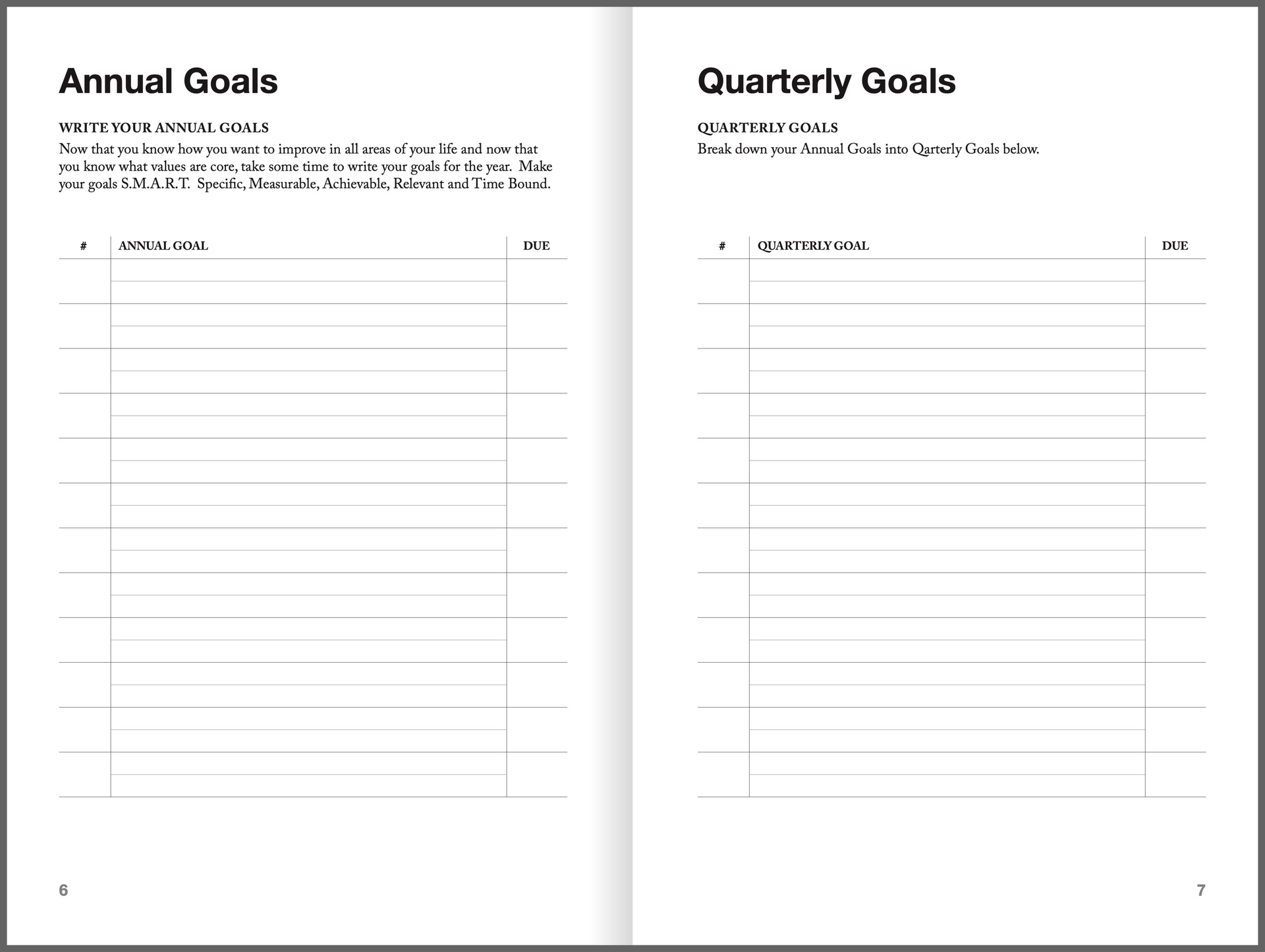 GoalTrack Quarterly Planner 4-Pack