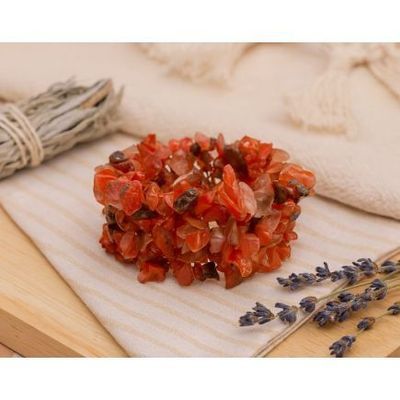 Carnelian Chunky Chip Bracelet