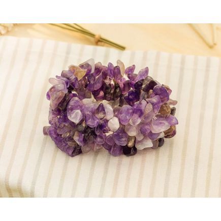 Amethyst Chunky Chip Bracelet Amethyst Chunky Chip Bracelet