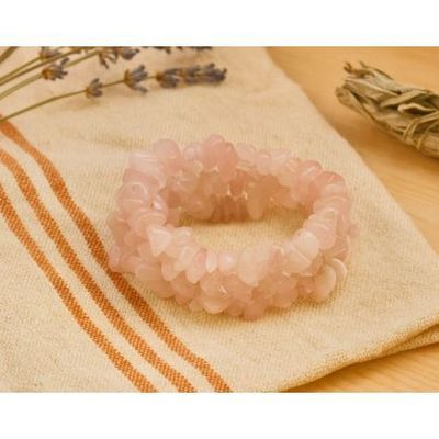 Rose Quartz Chunky Chip Bracelet Rose Quartz Chunky Chip Bracelet
