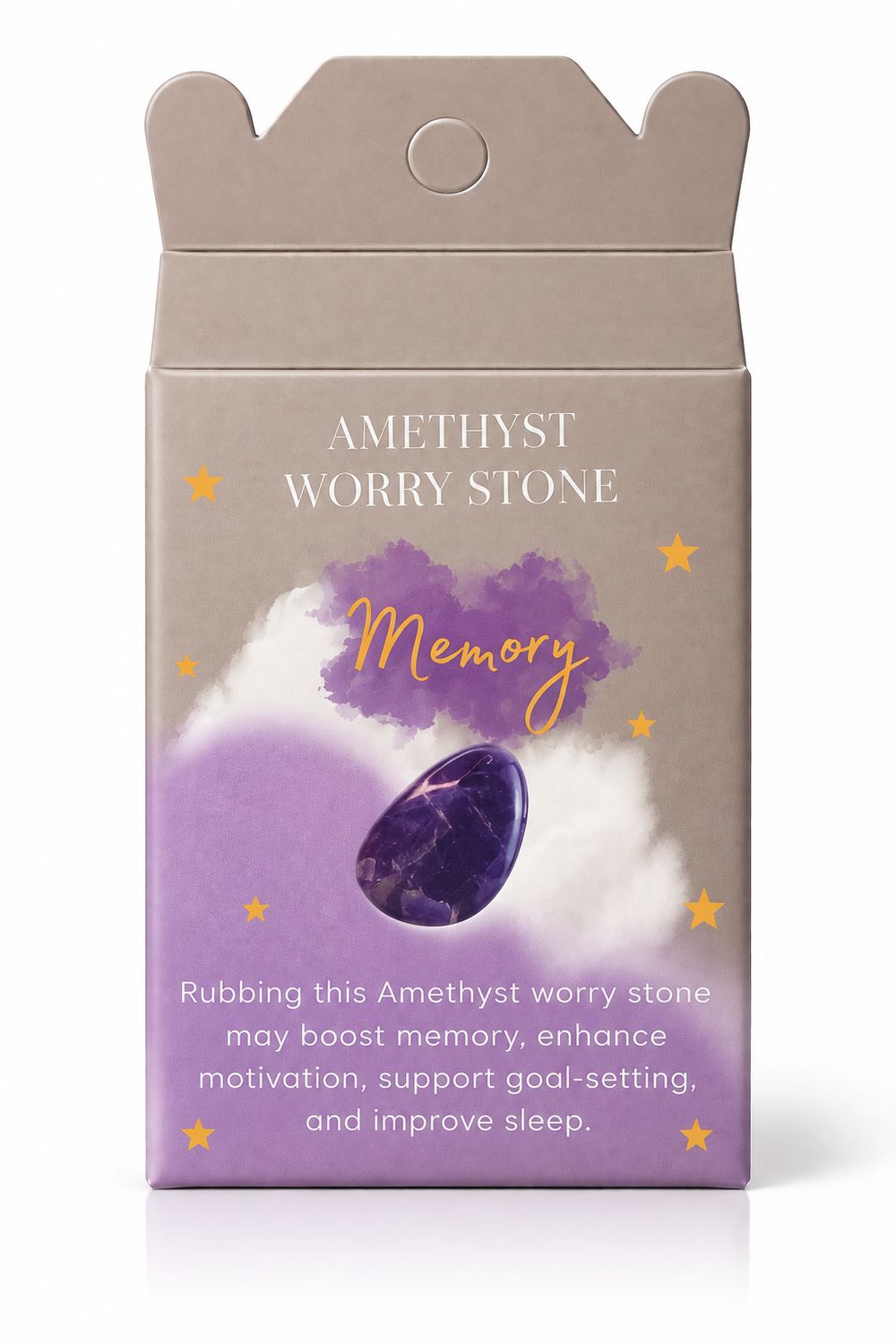 Amethyst Thumb Worry Stone Amethyst Thumb Worry Stone