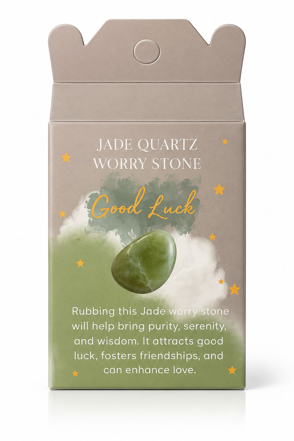 Jade Quartz Thumb Worry Stone