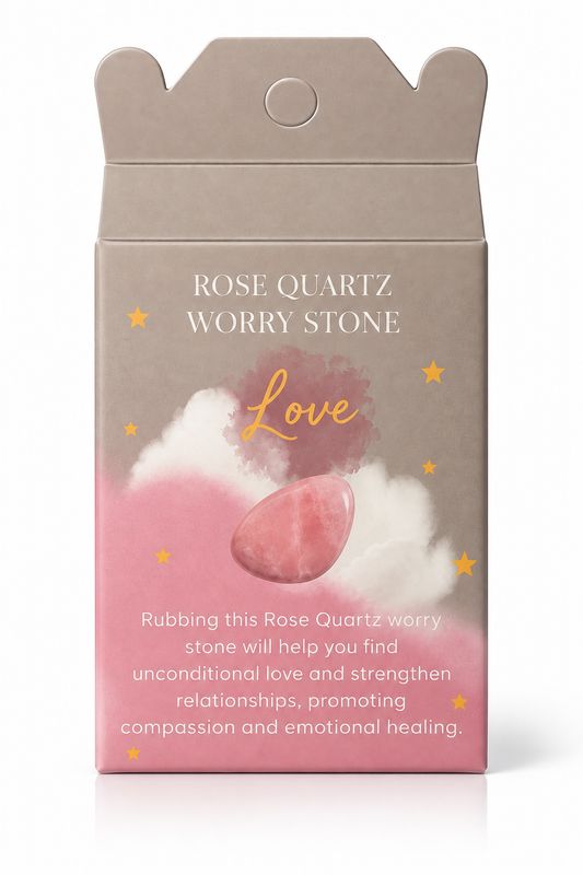 Rose Quartz Thumb Worry Stone