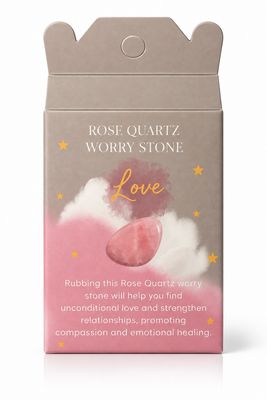 Rose Quartz Thumb Worry Stone