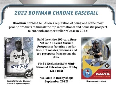2022 Bowman Chrome Lite Pack