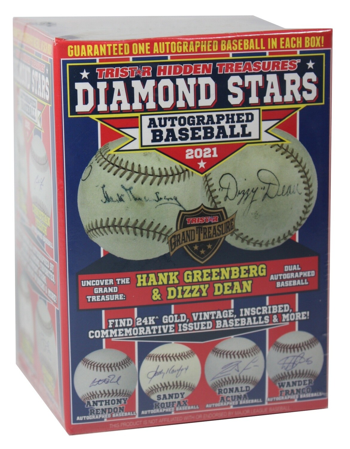 2021 Hidden Treasures Diamond Stars Autographed Baseball