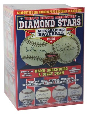 2021 Hidden Treasures Diamond Stars Autographed Baseball